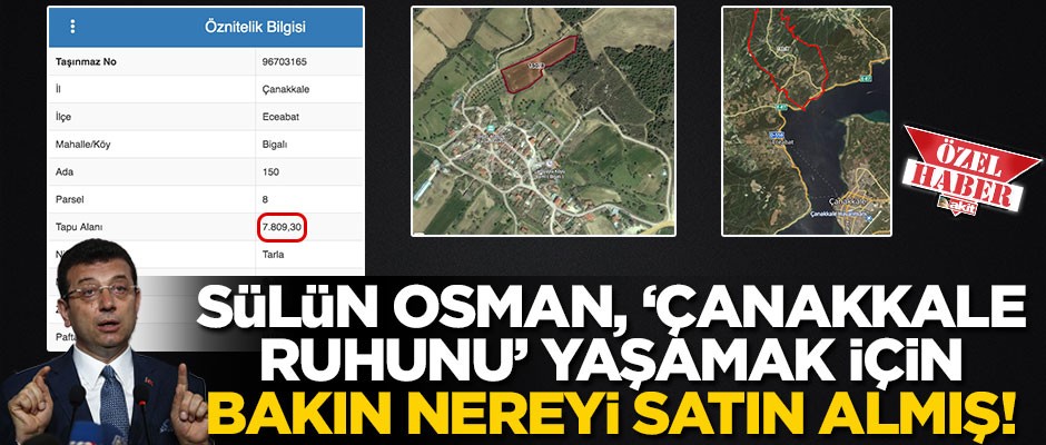 Sülün Osman, ‘Çanakkale ruhunu’ yaşamak için, bakın nereyi satın almış!