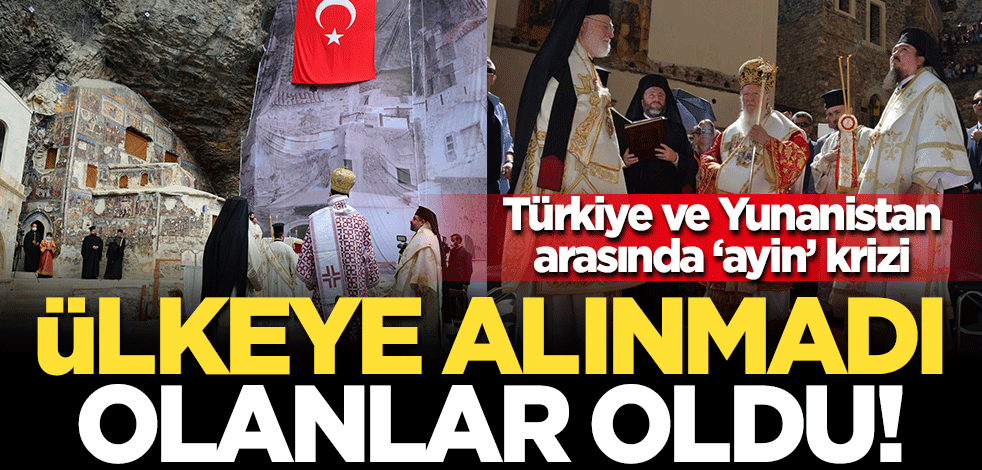 Sümela Manastırı'ndaki ayine katılmaya gelen 'Pontus hayalperesti' Yorgos Vartihimadis Türkiye'ye sokulmadı