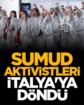 Sumud aktivistleri İtalya'ya döndü
