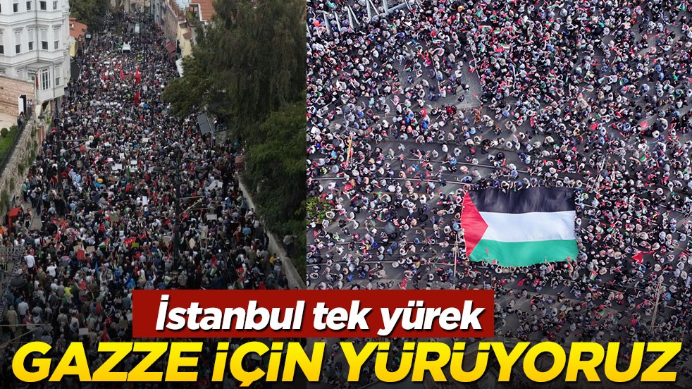 Sumud ve Özgürlük filolarına destek için yürüyüş başladı