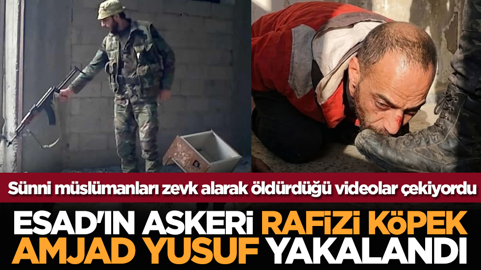 Sünni müslümanları zevk alarak öldürdüğü videolar çekiyordu: Esad'ın askeri Rafizi köpek Amjad Yusuf Yakalandı