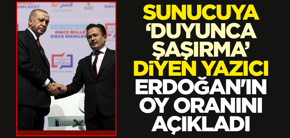 Sunucuya "Duyunca şaşırma" diyen Tuzla Belediye Başkanı Şadi Yazıcı Cumhurbaşkanı Erdoğan'ın oy oranını açıkladı