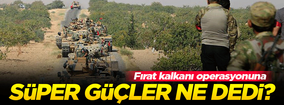 Süper güçler 'Fırat kalkanı'na ne dedi?