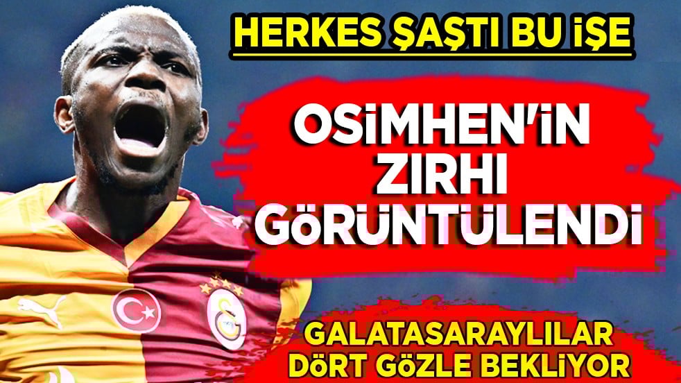 Süper Lig devinden sürpriz Osimhen kararı gelecek! Osimhen'in zırhı görüntülendi