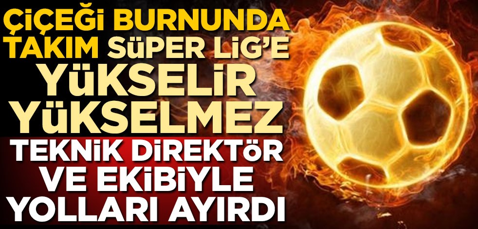 Süper Lig'e yükselen Hatayspor'da Teknik Direktör Mehmet Altıparmak ve ekibiyle yollar ayrıldı