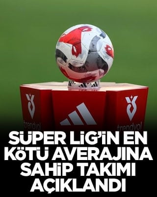 Süper Lig’in en kötü averajına sahip takımı açıklandı