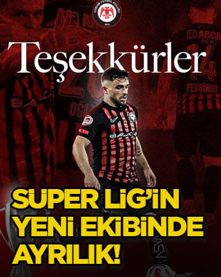 Süper Lig’in yeni ekibinde ayrılık!