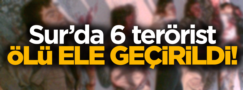 Sur'da 6 terörist ölü ele geçirildi