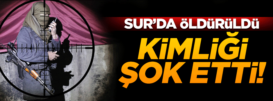 Sur’da PKK’lı öğretmen öldürüldü