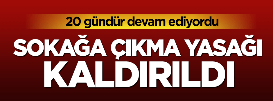 Sur'da sokağa çıkma yasağı kaldırıldı