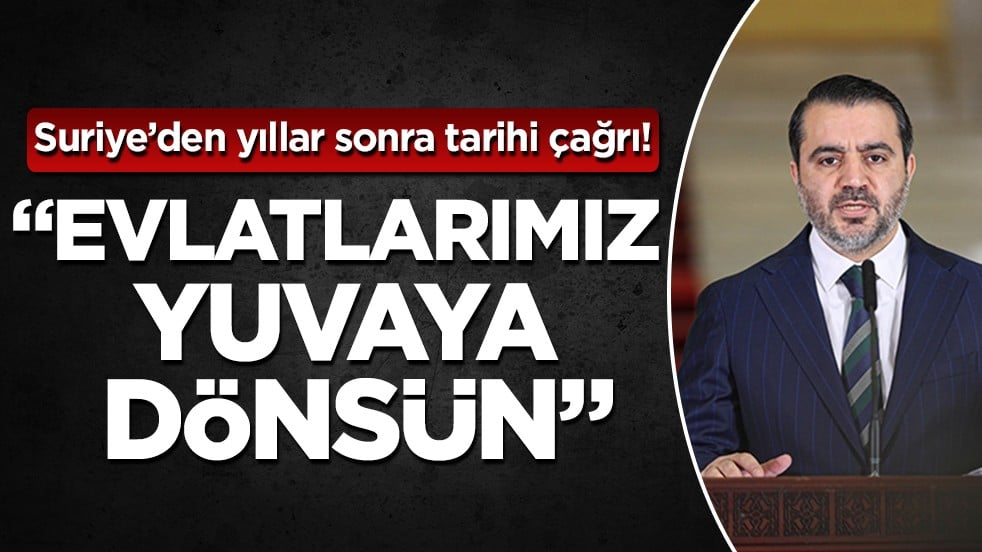 Suriye Dışişleri Bakanı Şeybani: “Evlatlarımızın vatanlarına geri dönmesini istiyoruz”