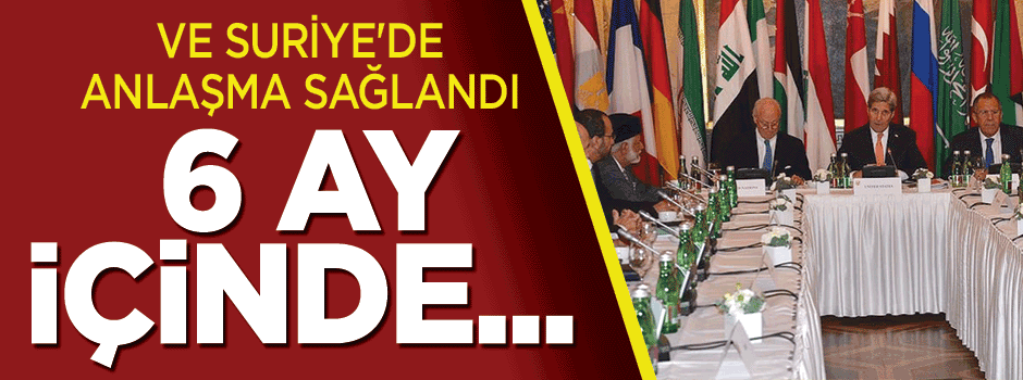 Suriye için anlaşma sağlandı