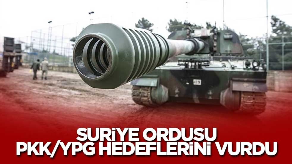 Suriye ordusu, PKK/YPG hedeflerini vurdu