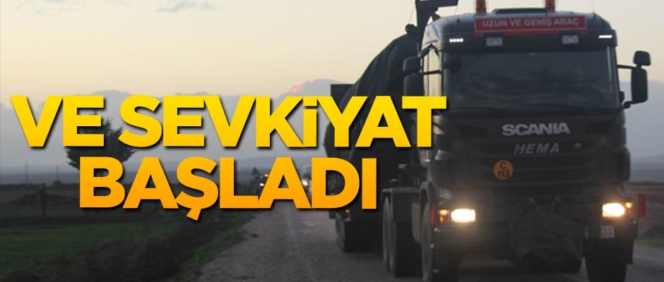 Suriye sınırına tank ve fırtına obüs sevkiyatı başladı!