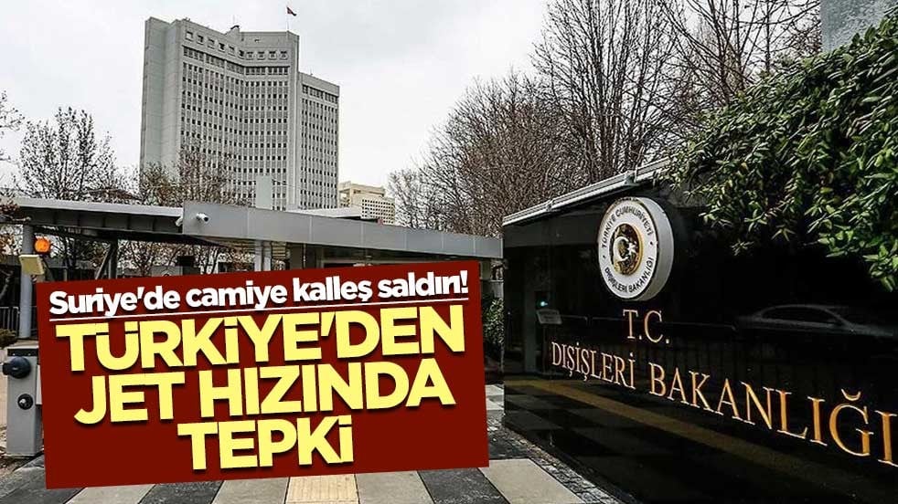 Suriye'de camiye kalleş saldırı! Türkiye'den jet hızında tepki