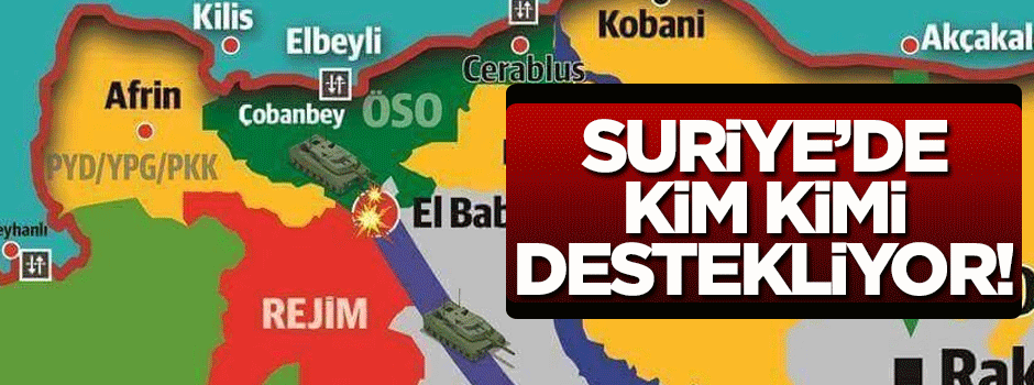 Suriye'de hangi ülke kimleri destekliyor?