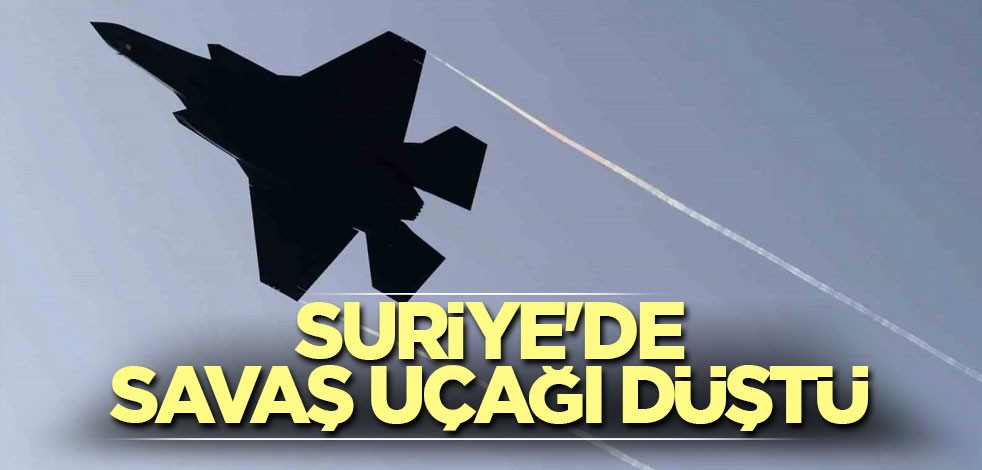 Suriye'de savaş uçağı düştü