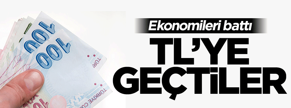 Suriye'deki muhalifler TL'ye geçti