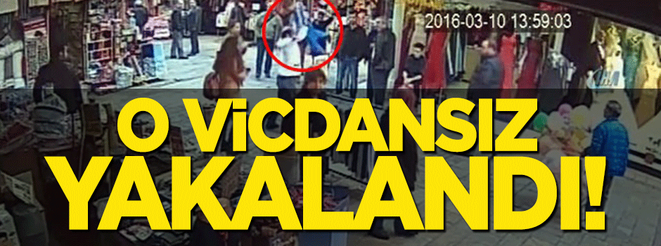 Suriyeli çocuğu yerden yere vuran adam yakalandı