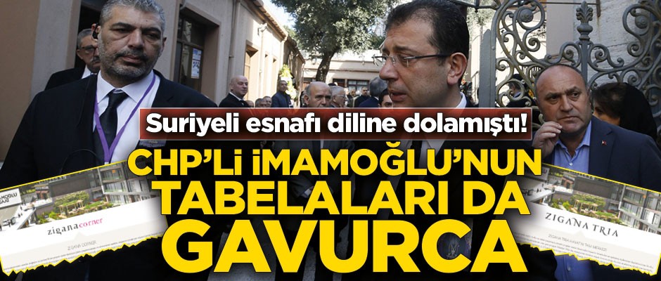 Ekrem'in tabelaları gâvurca