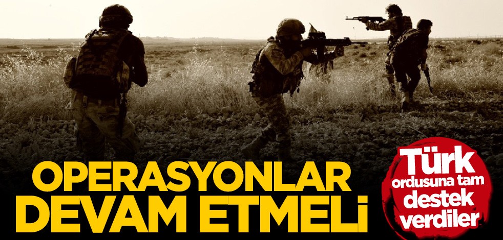 Suriyeli Kabileler ve Aşiretler Meclisi operasyonların devam etmesini istedi