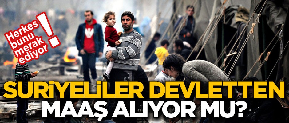Suriyeliler devletten maaş alıyor mu? İşte herkesin merak ettiği cevap