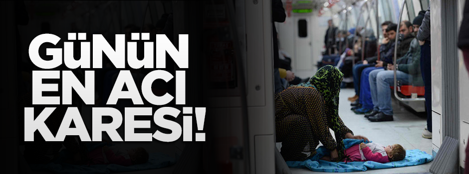 Suriyeliler metroya sığındı