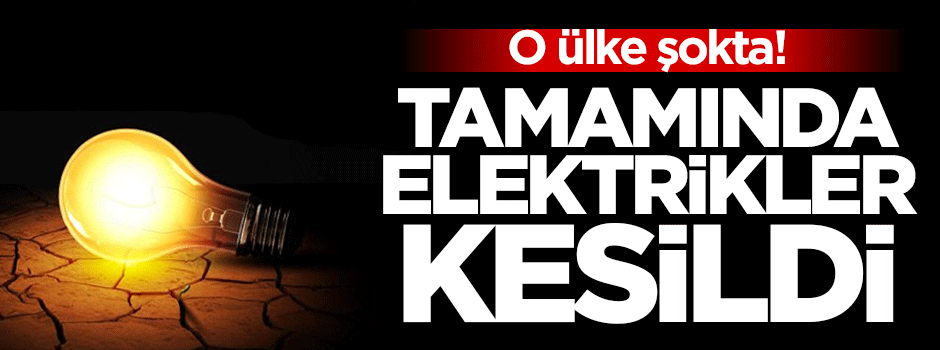 Suriye'nin tamamında elektrik kesildi