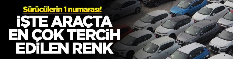 Sürücülerin 1 numarası! İşte araçta en çok tercih edilen renk
