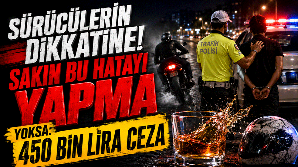 Sürücülerin dikkatine! Sakın bu hatayı yapma yoksa: 450 bin lira ceza