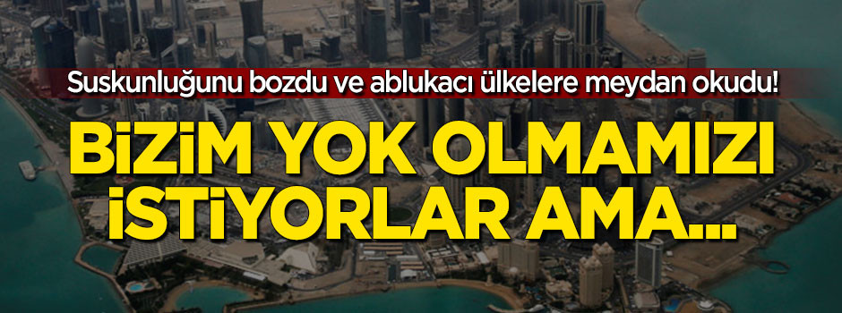 Suskunluğunu bozdu... Ablukacı ülkelere meydan okudu