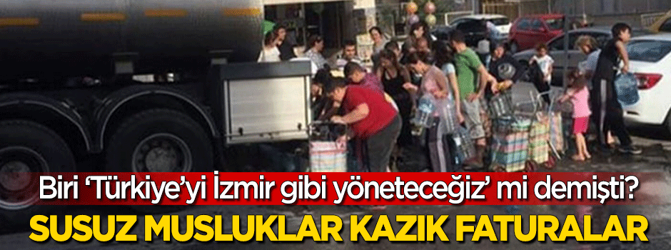 Susuz musluklar kazık faturalar