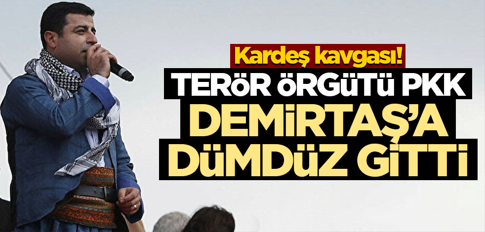Süt kardeşler birbirine girdi! PKK Demirtaş'a verdi veriştirdi