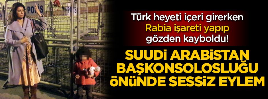 Suudi Arabistan Başkonsolosluğu önünde sessiz eylem!