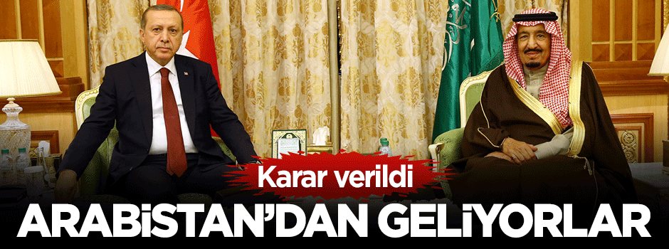 Suudi Arabistan uçakları Türkiye'ye geliyor