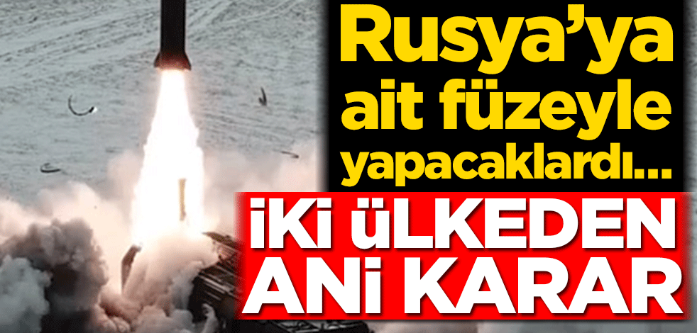 Suudi Arabistan ve Tunus'tan zorunlu karar! Rusya’ya ait füzeyle yapacaklardı…