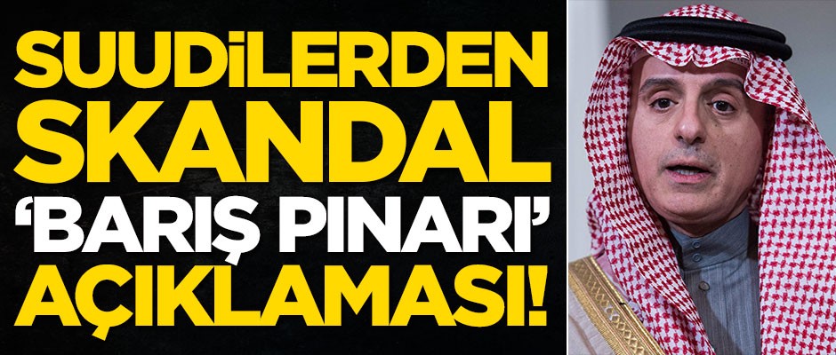 Suudi Arabistan'dan Barış Pınarı Harekatı ile ilgili skandal açıklama