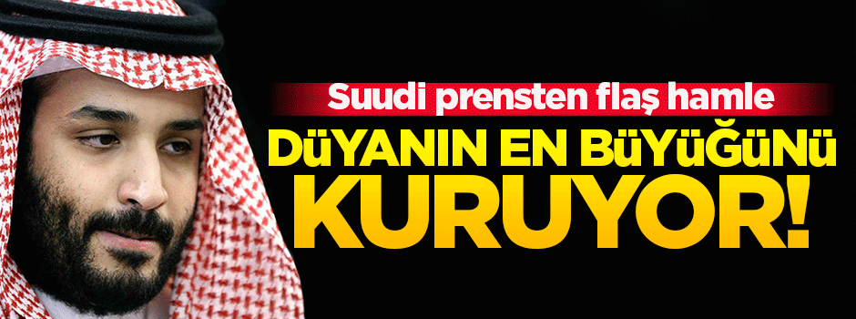 Suudi prens dünyanın en büyük şirketini kuruyor