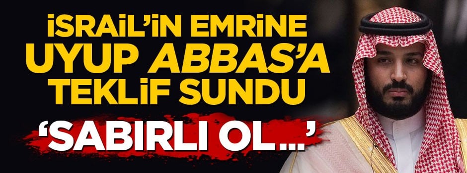 ABD yancısı Suudi Prens'in sözde 'Barış' planı