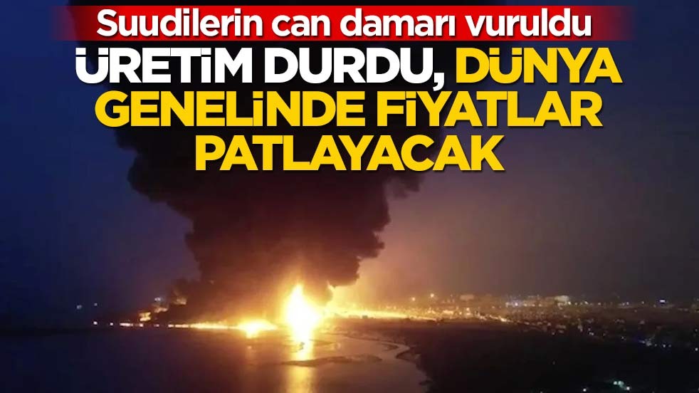 Suudilerin can damarı vuruldu! Üretim durdu, dünya genelinde fiyatlar patlayacak