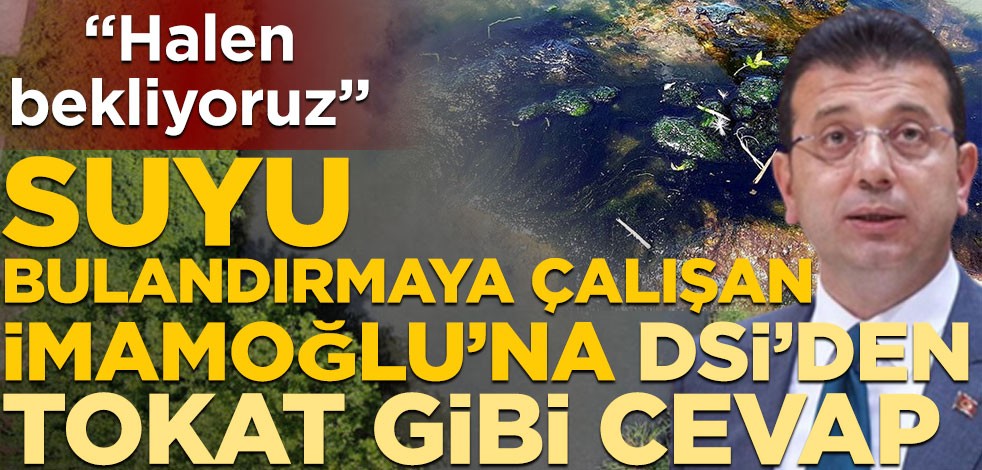 Suyu bulandırmaya çalışan İBB Başkanı Ekrem İmamoğlu’na DSİ’den tokat gibi Riva Deresi cevabı! "Halen bekliyoruz"