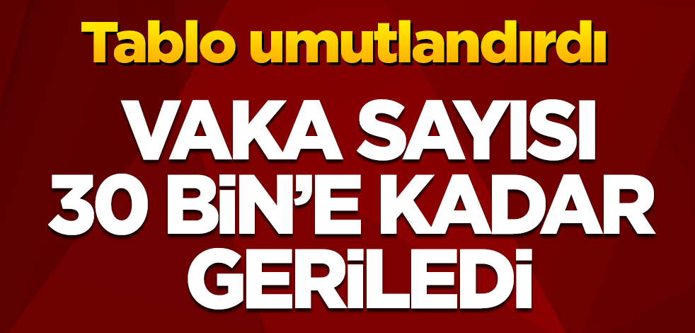 Tablo umutlandırdı: Vaka sayısı 30 bin'e kadar geriledi!