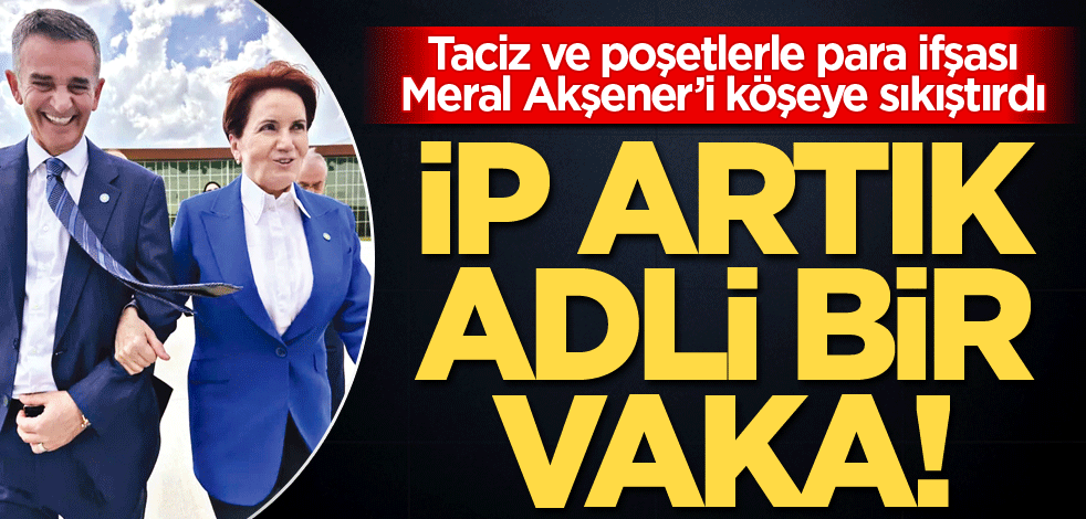 Taciz ve poşetlerle para ifşası Meral Akşener’i köşeye sıkıştırdı! İP artık adli bir vaka!