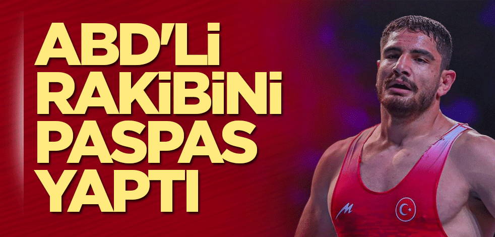 Taha Akgül, ABD'li rakibini yerden yere vurdu