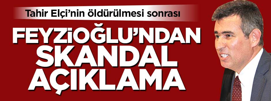 Tahir Elçi'nin öldürülmesi sonrası Metin Feyzioğlu'ndan skandal açıklama