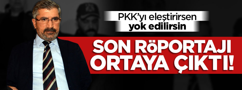 Tahir Elçi'nin son röportajı ortaya çıktı!