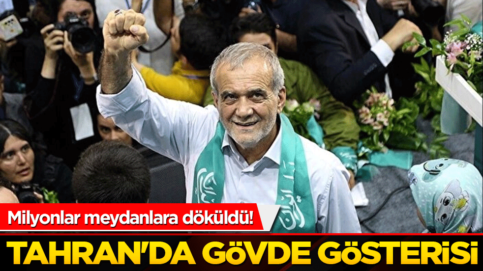 Tahran'da gövde gösterisi! Milyonlar meydanlara döküldü