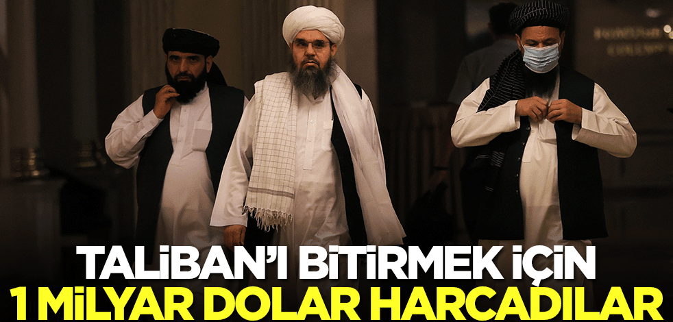 Taliban'ı bitirmek için 1 milyar dolar harcadılar