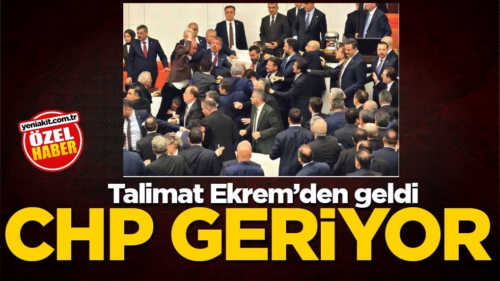 Talimat Ekrem'den geldi! CHP geriyor
