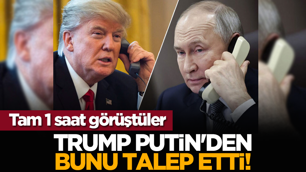 Tam 1 saat görüştüler: Trump Putin'den bunu talep etti!